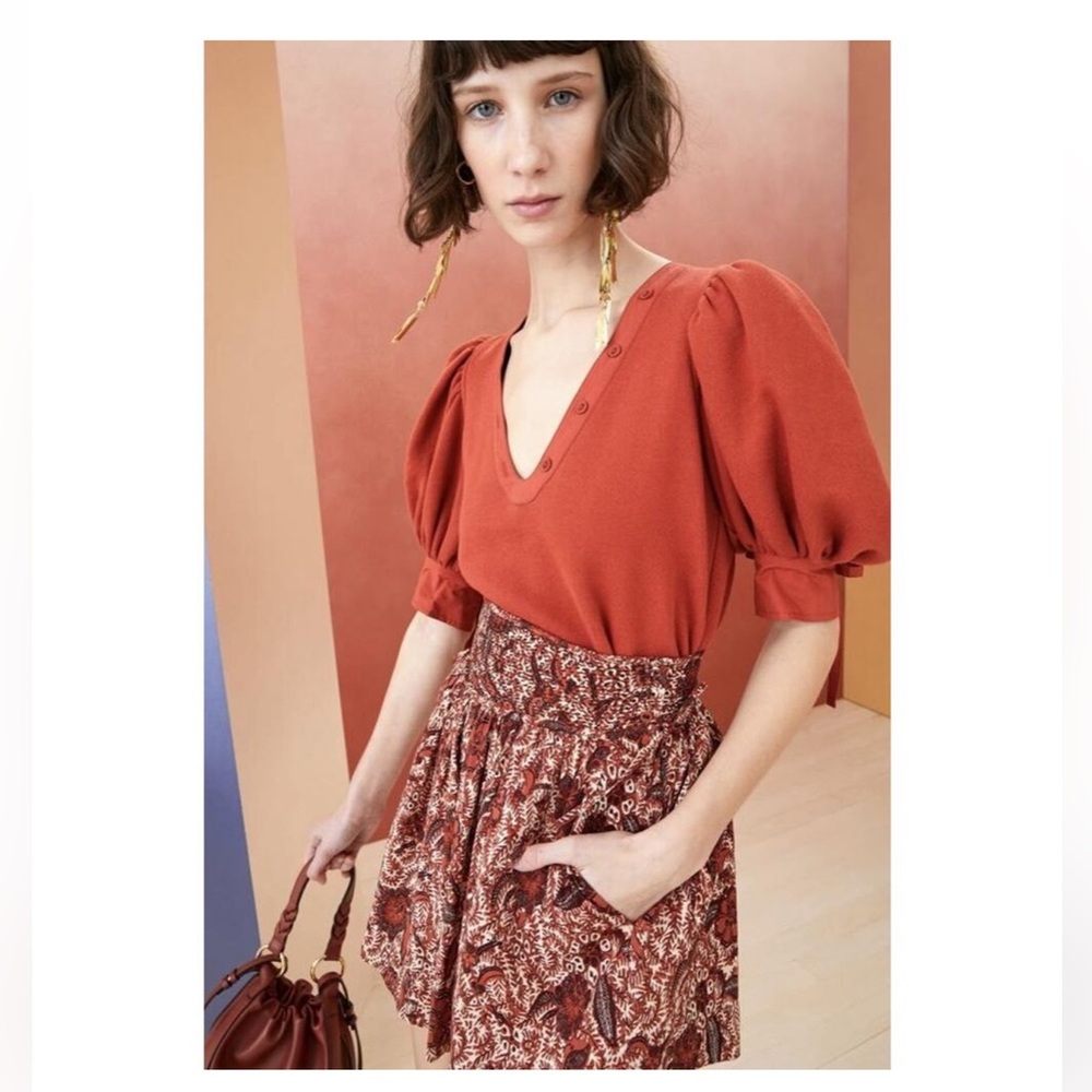 Ulla Johnson Bess Pullover Sweatshirt. Color- Bossa Nova